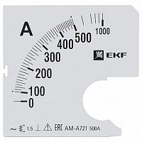 Шкала сменная для A721 500/5А-1,5 |  код. s-a721-500 |  EKF